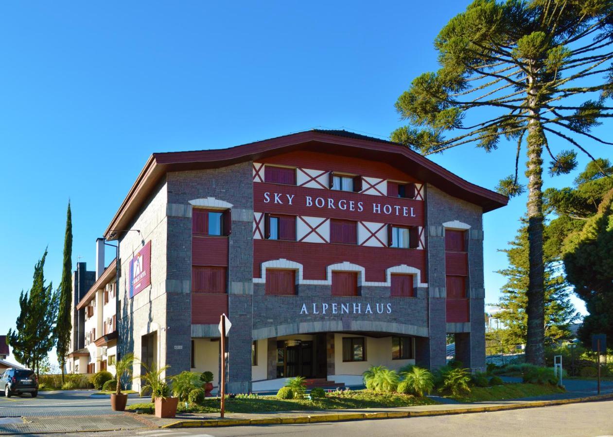 Sky Borges Hotel Alpenhaus - Gramado Bagian luar foto